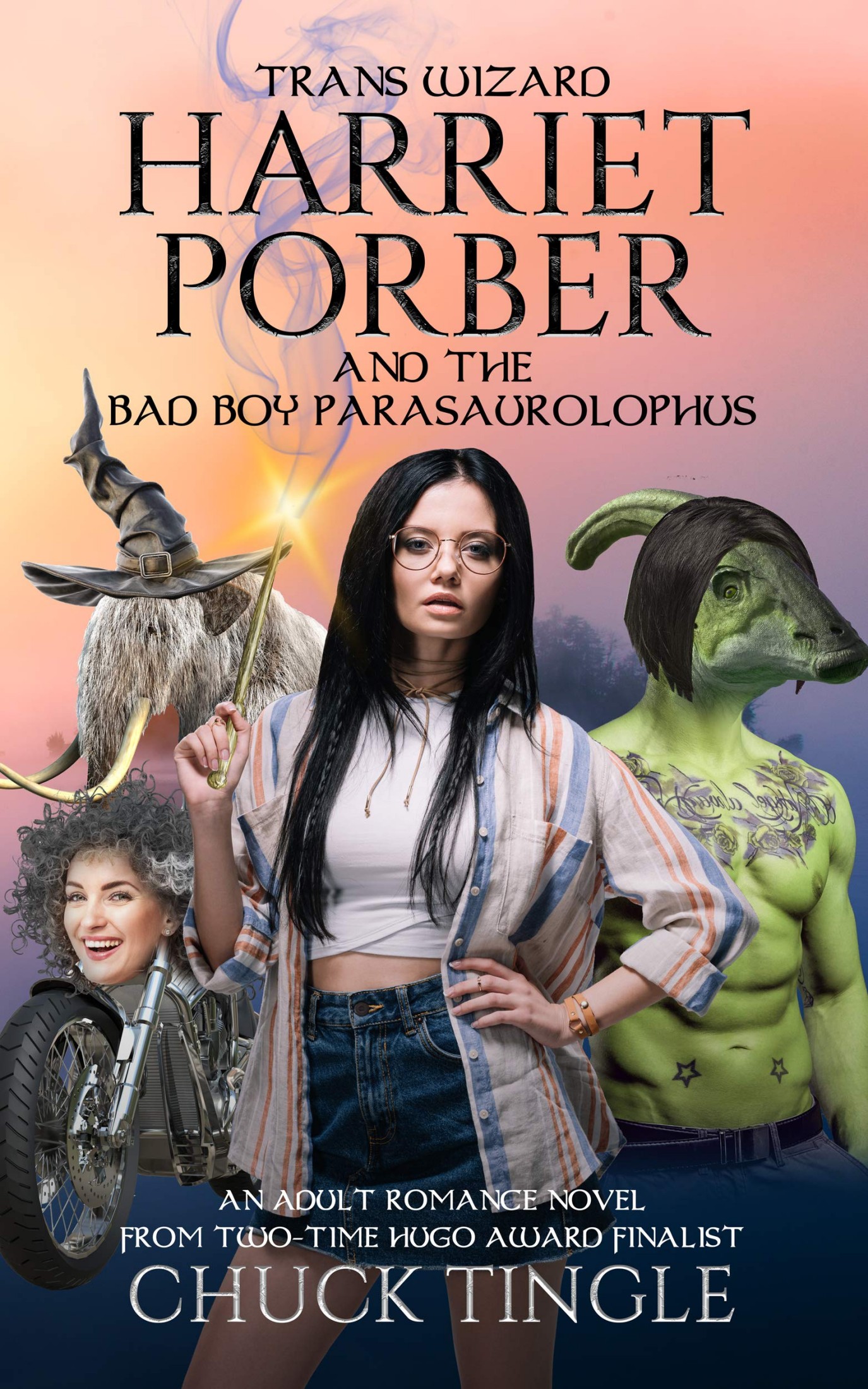 Trans Wizard Harriet Porber And The Bad Boy Parasaurolophus: An Adult Romance Novel