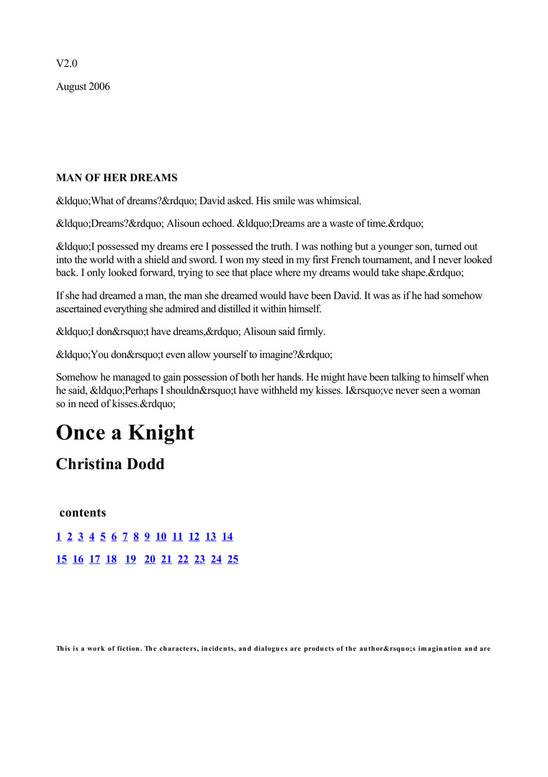 Once A Knight